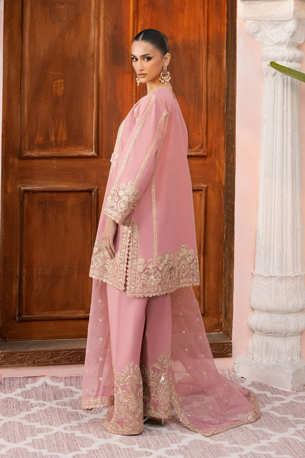 Maryum N Maria | Eid Luxury Lawn 25 | AZITA - MS50152 - Rang-e-Khaas