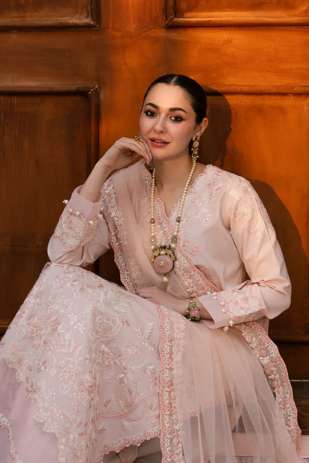Maryum N Maria | Eid Luxury Lawn 25 | AGHIGH - MS50154 - Rang-e-Khaas