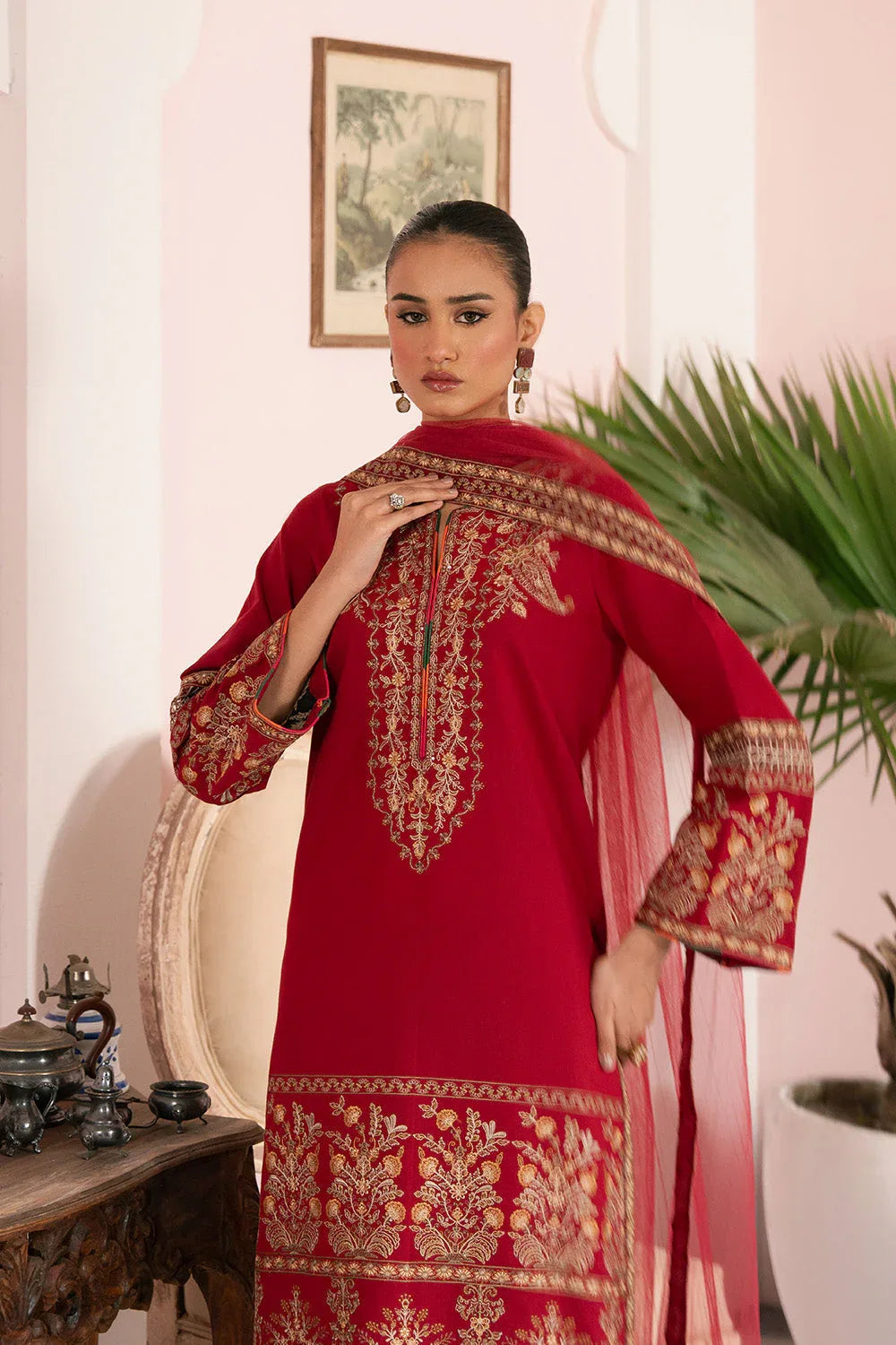 Maryum N Maria | Eid Luxury Lawn 25 | AZIN - MS50155 - Rang-e-Khaas