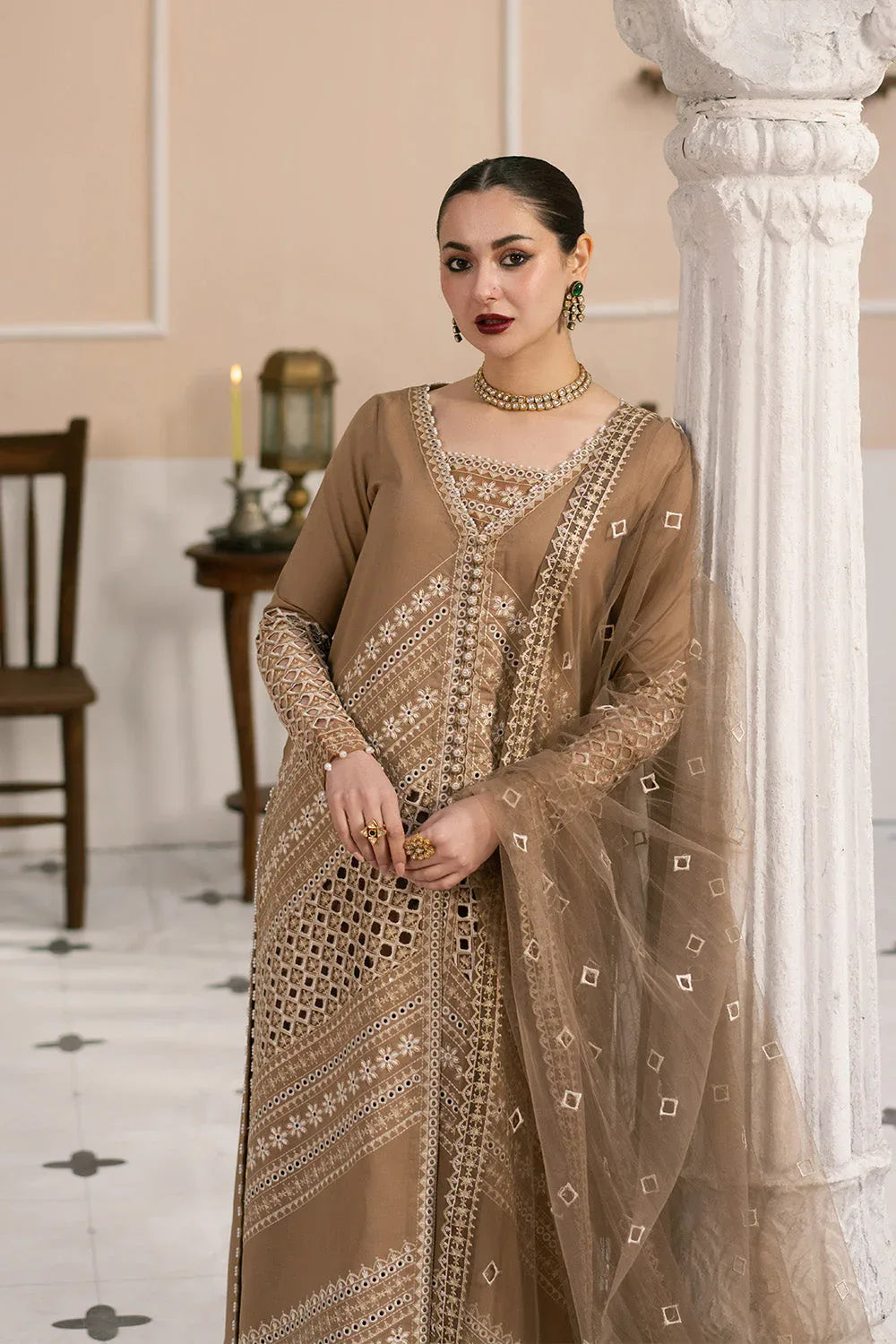 Maryum N Maria | Eid Luxury Lawn 25 | AFSOON - MS50156 - Rang-e-Khaas