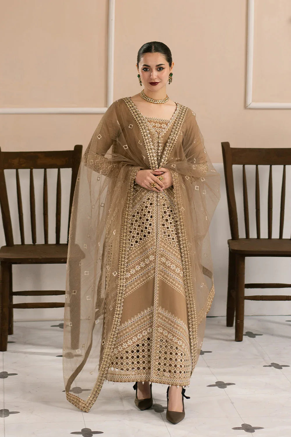 Maryum N Maria | Eid Luxury Lawn 25 | AFSOON - MS50156 - Rang-e-Khaas