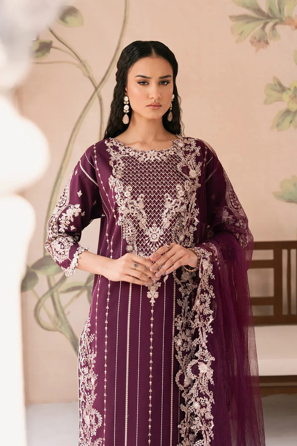 Maryum N Maria | Eid Luxury Lawn 25 | ALALEH - MS50163 - Rang-e-Khaas