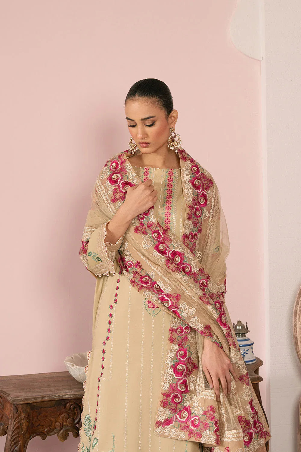 Maryum N Maria | Eid Luxury Lawn 25 | ANOOSHEH - MS50164 - Rang-e-Khaas