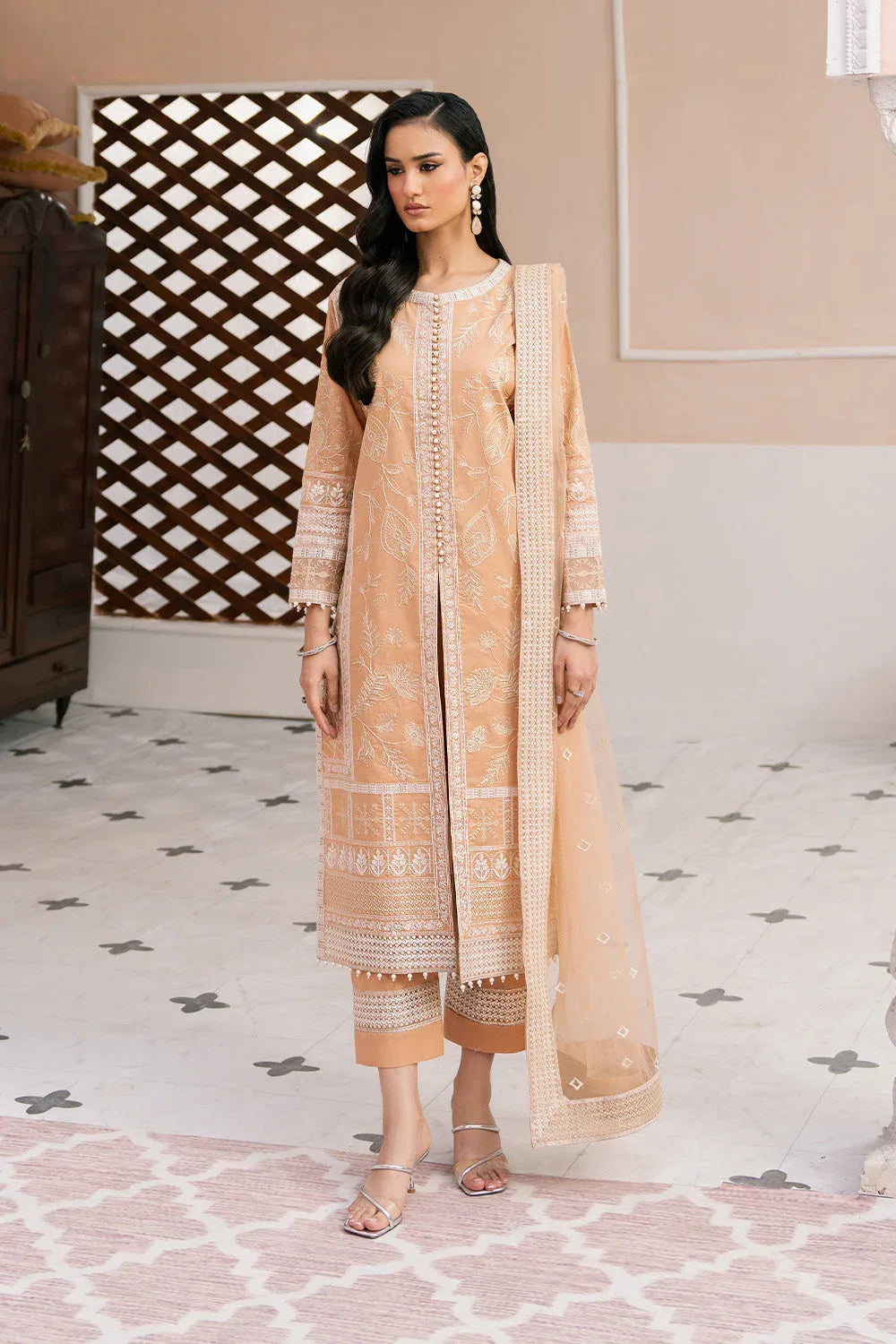 Maryum N Maria | Eid Luxury Lawn 25 | AFSHAN - MS50165 - Rang-e-Khaas
