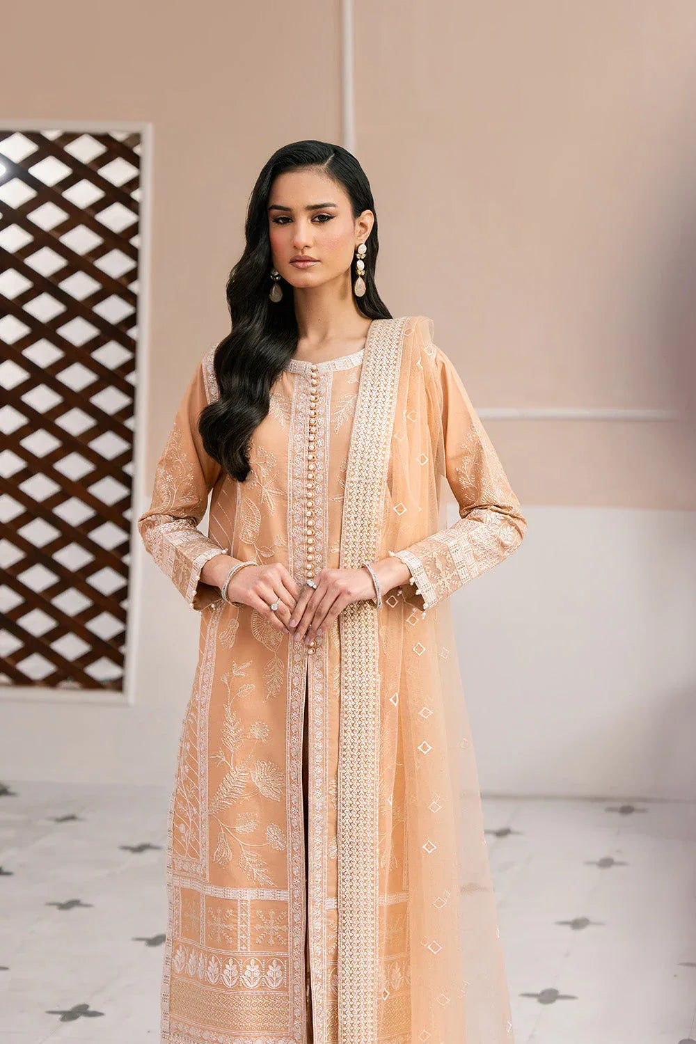 Maryum N Maria | Eid Luxury Lawn 25 | AFSHAN - MS50165 - Rang-e-Khaas