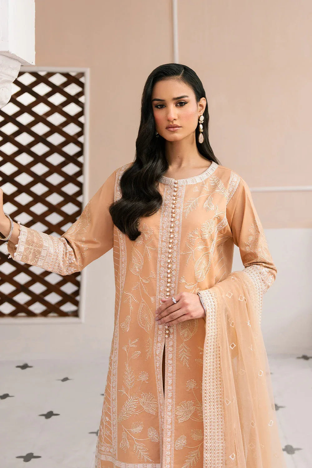 Maryum N Maria | Eid Luxury Lawn 25 | AFSHAN - MS50165 - Rang-e-Khaas
