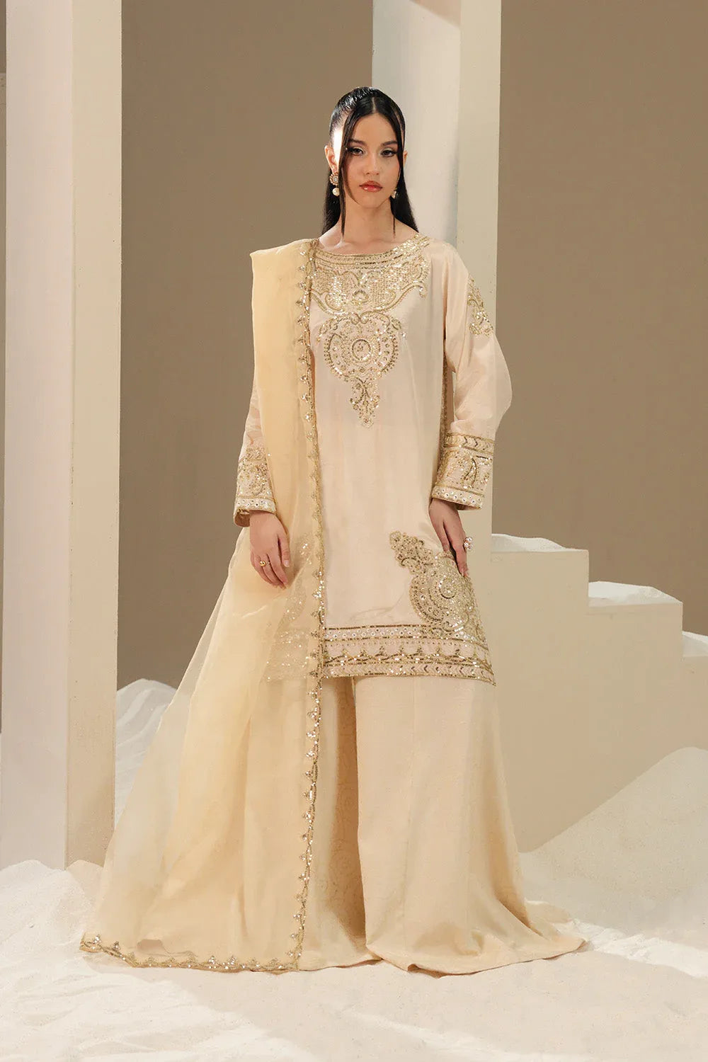 Maryum N Maria | Lyla Pret | LAGOM - MS50377 - Rang-e-Khaas