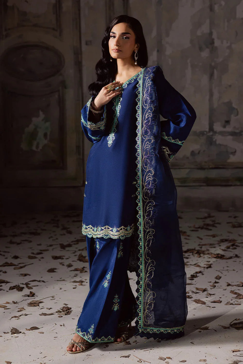 Maryum N Maria | Zarq Festive | LAGOOM - MSS5834 - Rang-e-Khaas