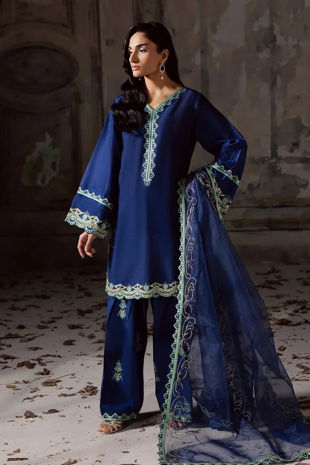Maryum N Maria | Zarq Festive | LAGOOM - MSS5834 - Rang-e-Khaas