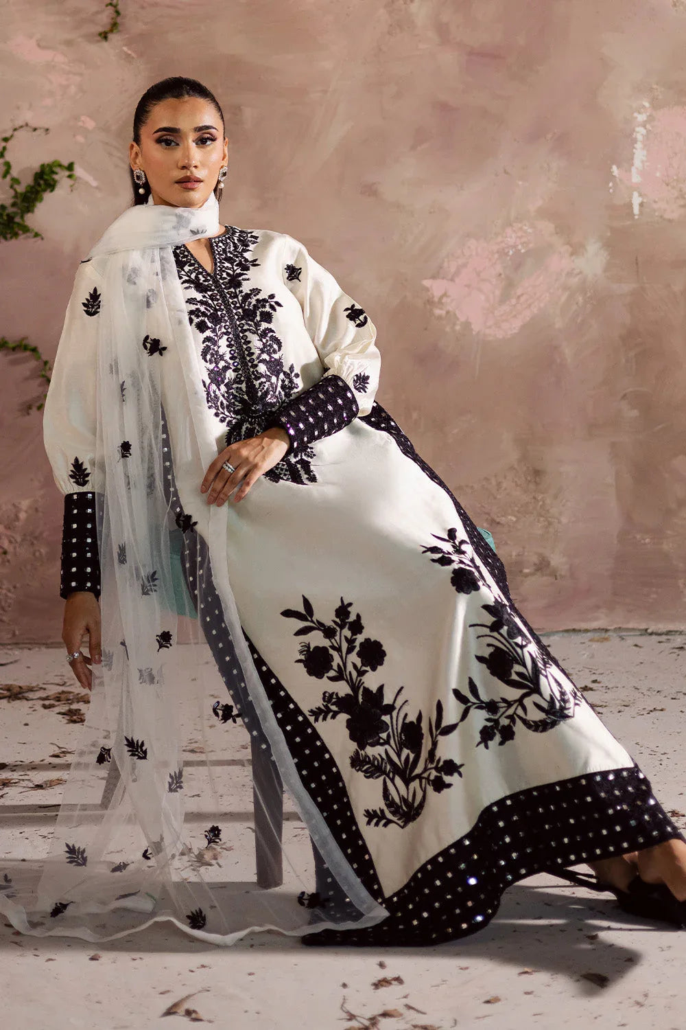 Maryum N Maria | Zarq Festive | SÉPHORAA - MSS5838 - Rang-e-Khaas
