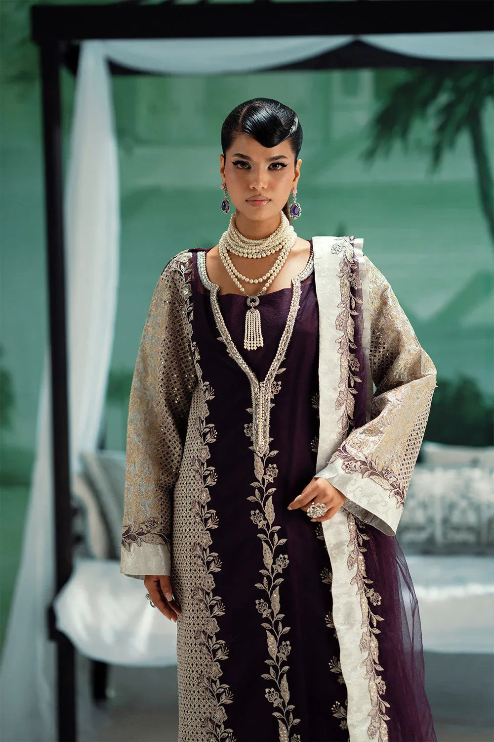 Maryum N Maria | Mushal Formals | ALIIZÉE - MSU5541 - Rang-e-Khaas