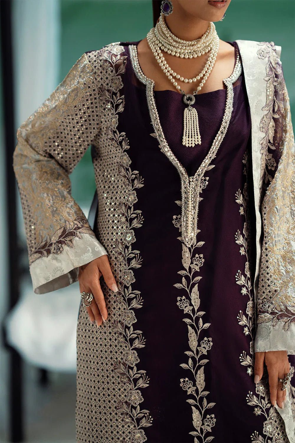 Maryum N Maria | Mushal Formals | ALIIZÉE - MSU5541 - Rang-e-Khaas