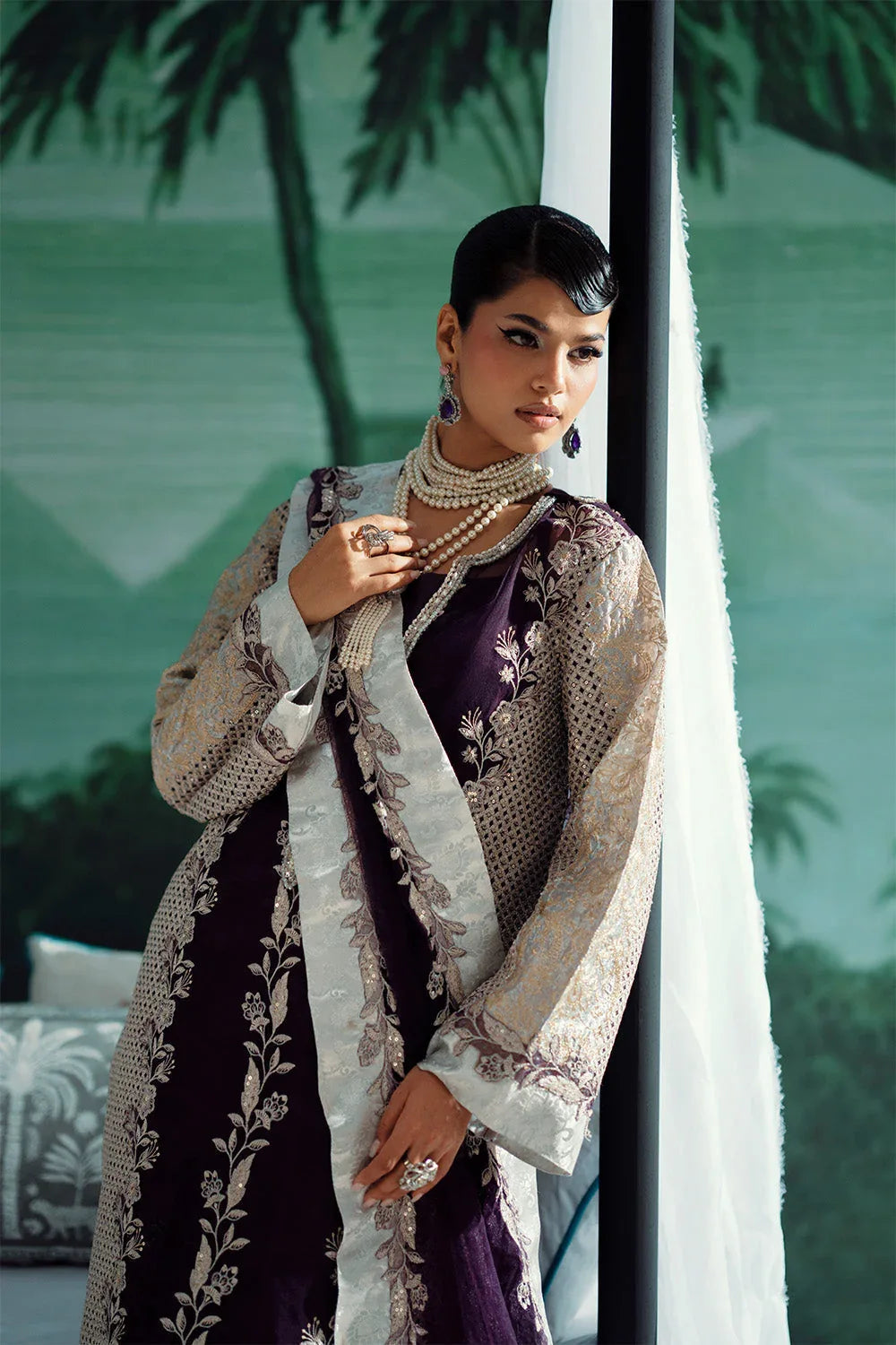 Maryum N Maria | Mushal Formals | ALIIZÉE - MSU5541 - Rang-e-Khaas