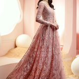 Ayzel Luminara Embroidered Net 3Pc Suit AWF-05 EARL