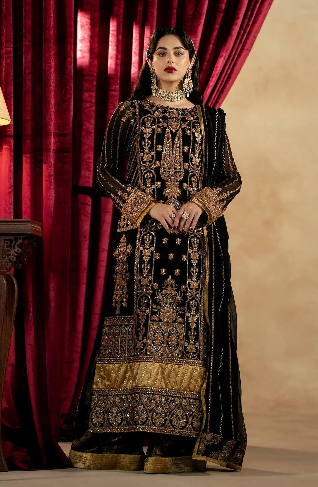 Maryum N Maria | Zamani Beghum Formals 23 | Amber-(MW23-519) - Rang-e-Khaas