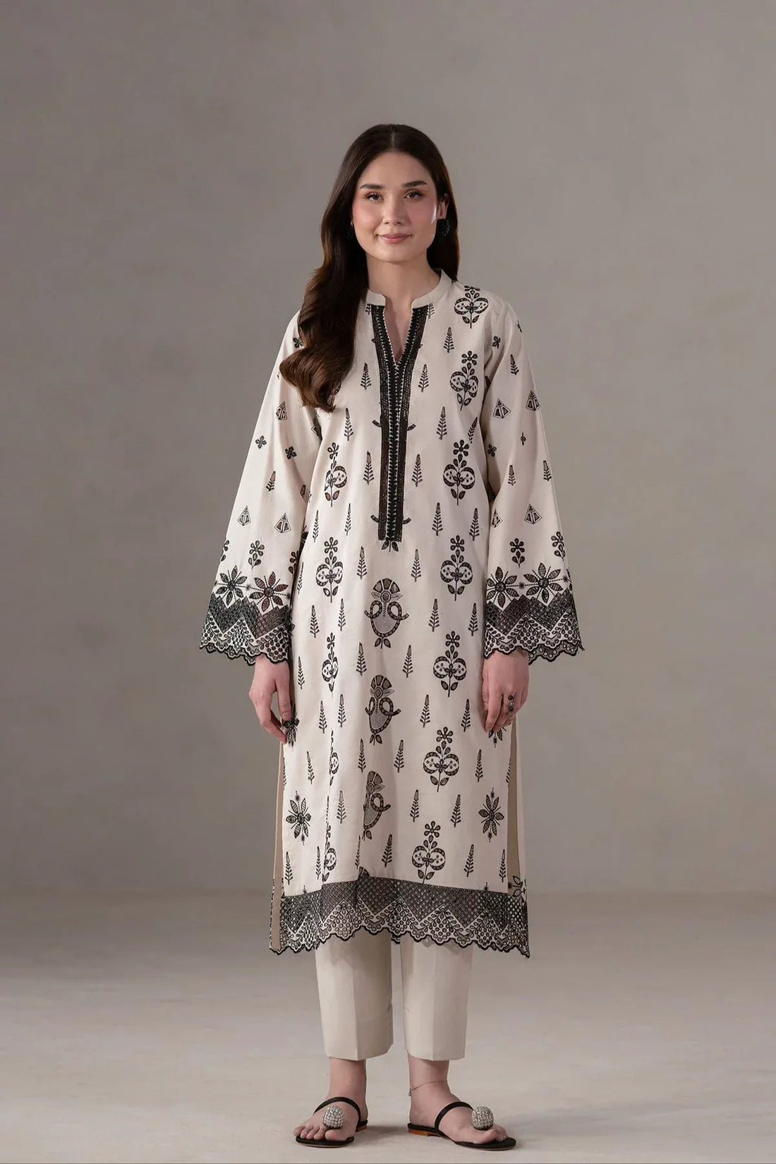 Akbar Aslam | Pret Lawn | Slate - Rang-e-Khaas