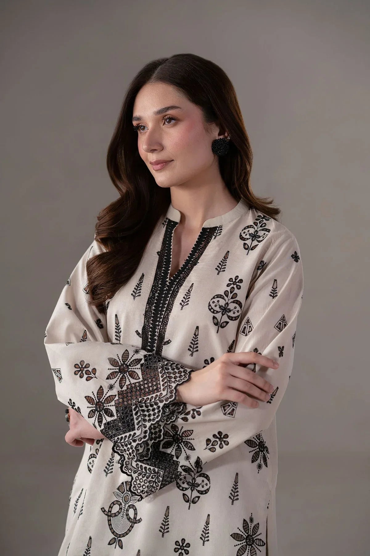 Akbar Aslam | Pret Lawn | Slate - Rang-e-Khaas