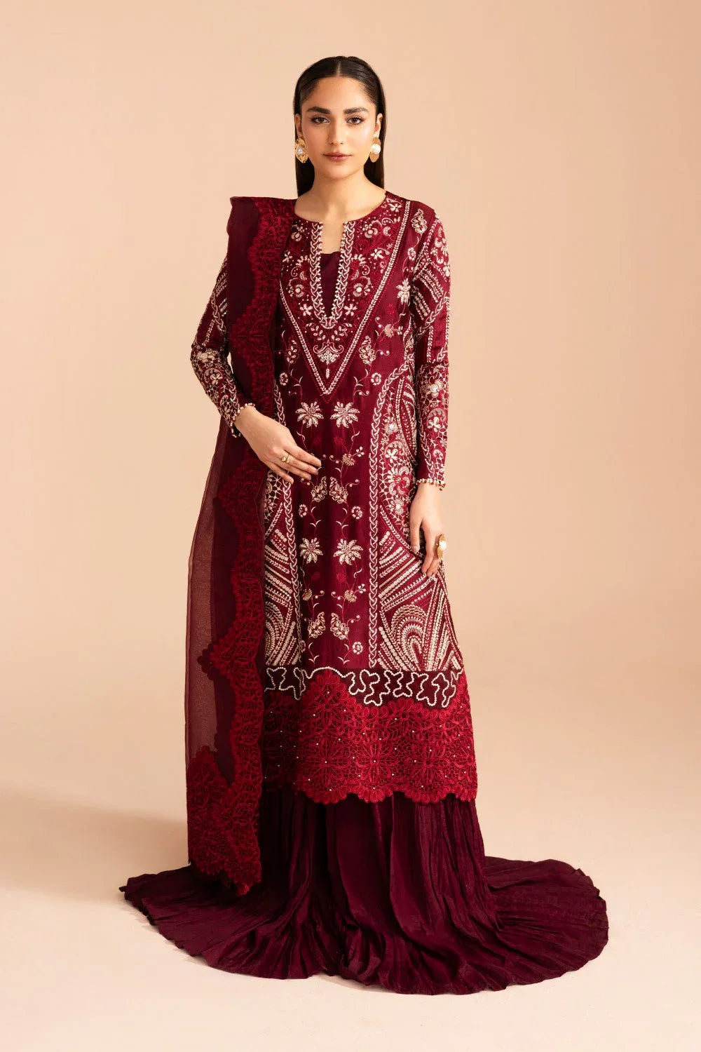 Maryum N Maria | Iris Formals | JHEEL - MW40013 - Rang-e-Khaas