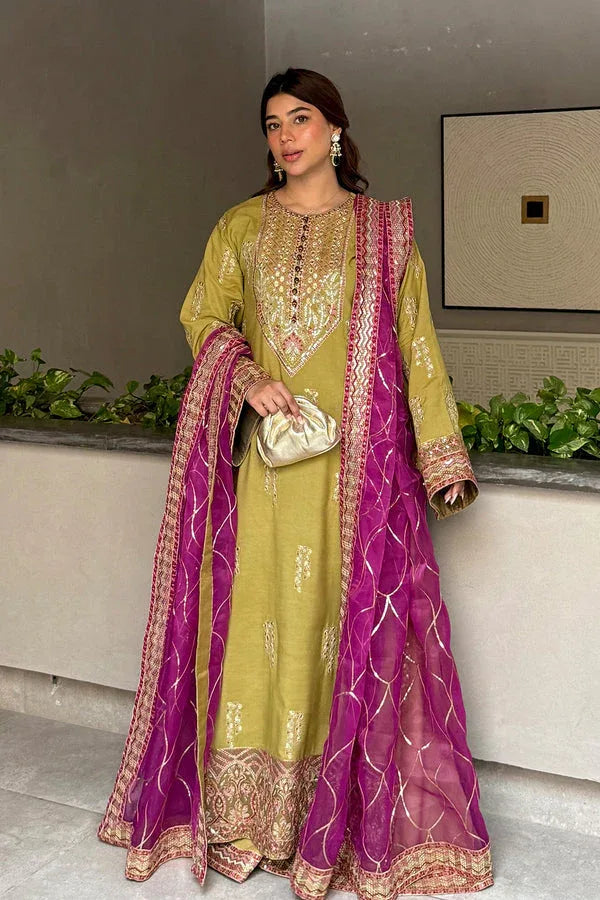 Maryum N Maria | Farisha Formals | MAELLE - MW40091 - Rang-e-Khaas