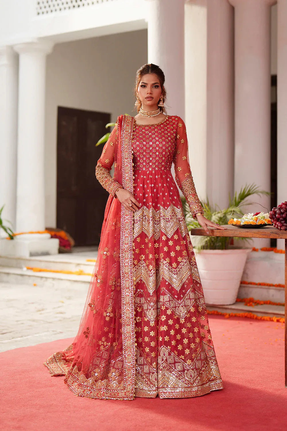 Maryum N Maria | Husn Wedding Formals | AGNI - MWS5637 - Rang-e-Khaas