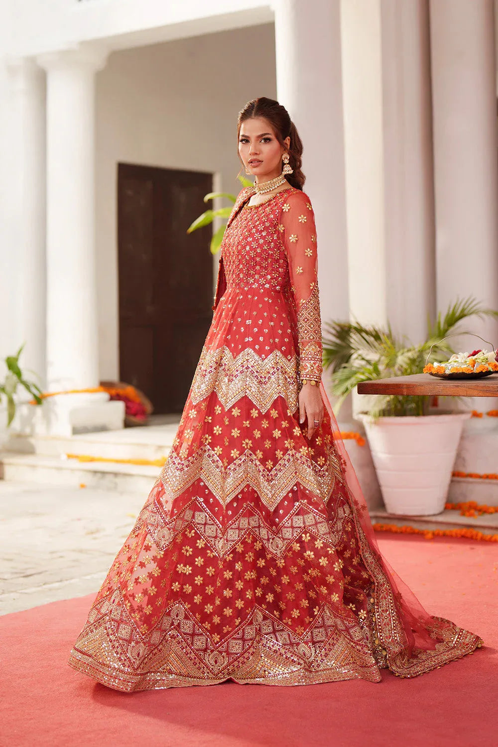 Maryum N Maria | Husn Wedding Formals | AGNI - MWS5637 - Rang-e-Khaas