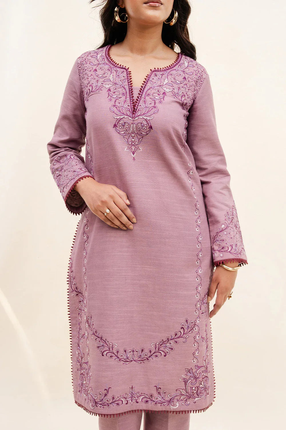 Maryum N Maria | Latte Layers Pret | SANDED SOUL - MWS5819 - Rang-e-Khaas