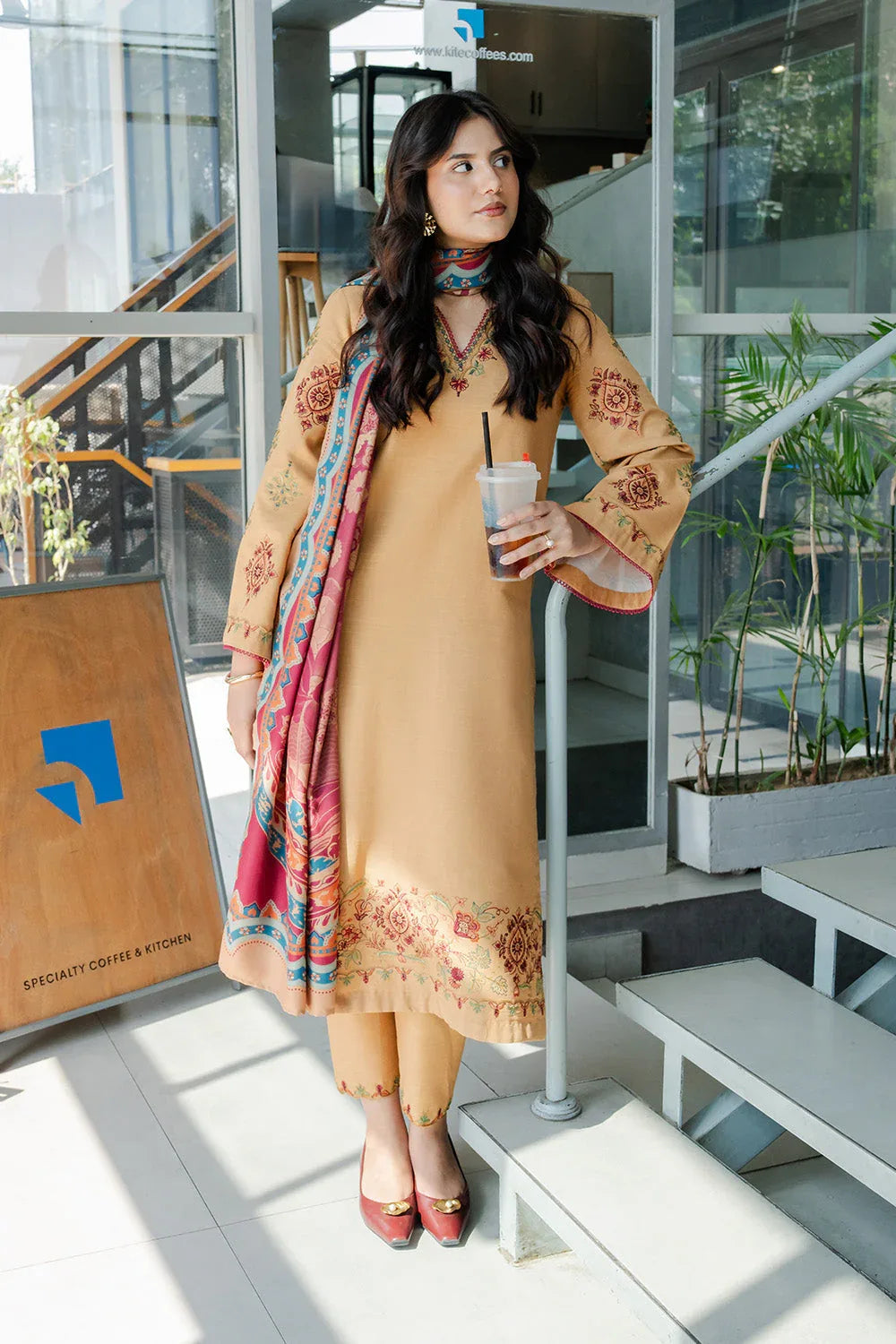 Maryum N Maria | Latte Layers Pret | TOFFEE TIDES - MWS5820 - Rang-e-Khaas