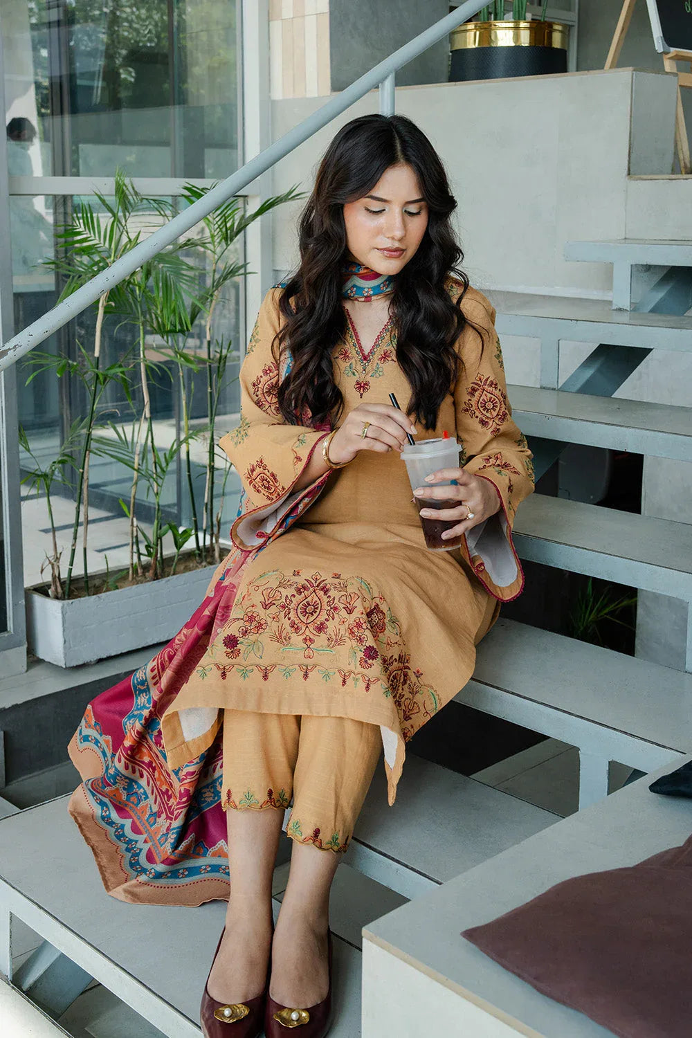 Maryum N Maria | Latte Layers Pret | TOFFEE TIDES - MWS5820 - Rang-e-Khaas