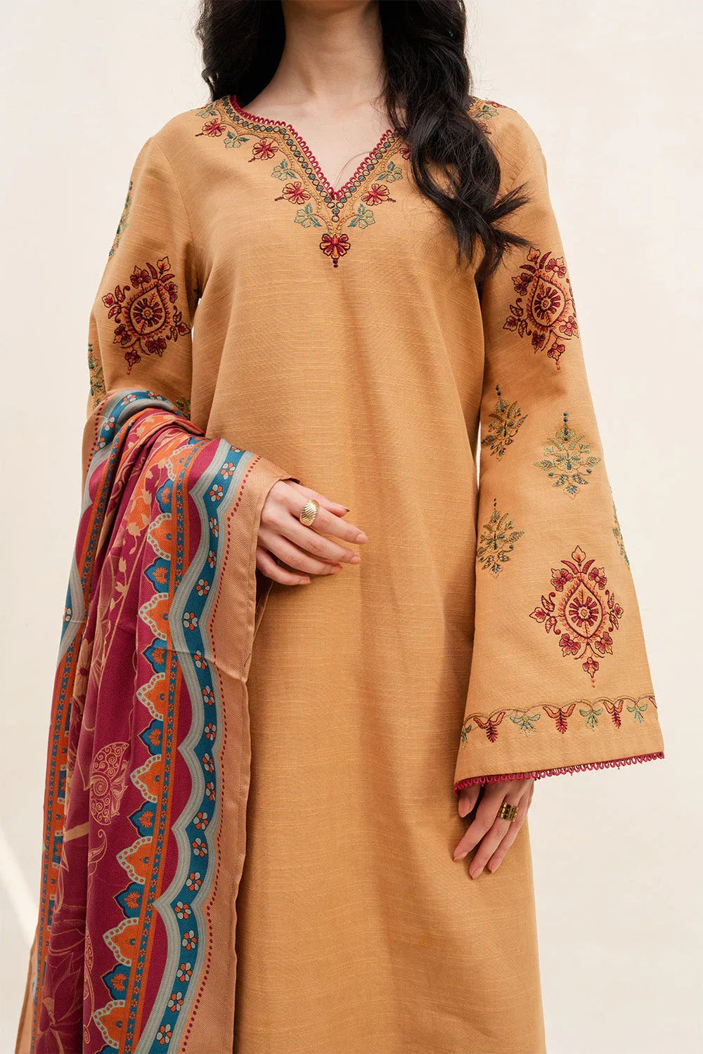 Maryum N Maria | Latte Layers Pret | TOFFEE TIDES - MWS5820 - Rang-e-Khaas