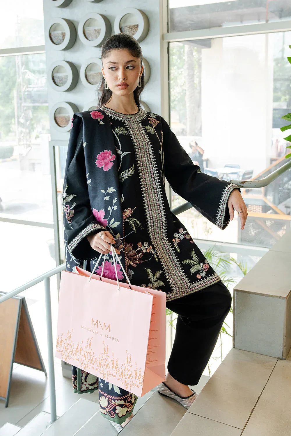 Maryum N Maria | Latte Layers Pret | HAZEL HAZE - MWS5823 - Rang-e-Khaas