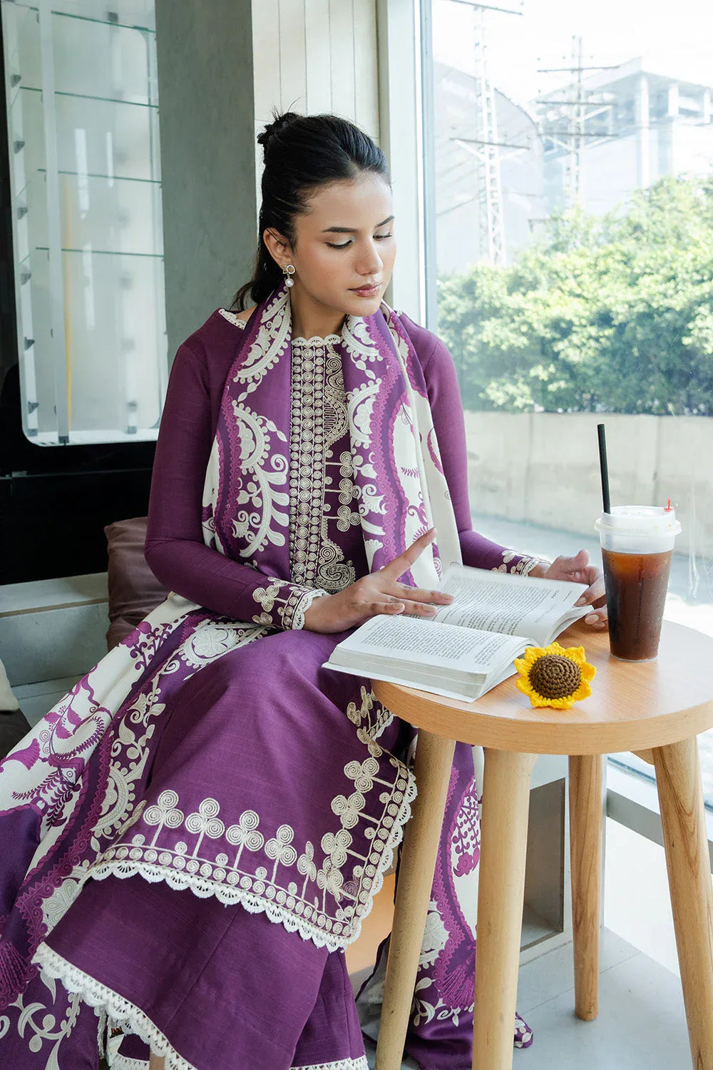Maryum N Maria | Latte Layers Pret | CHAI CLOUD - MWS5825 - Rang-e-Khaas