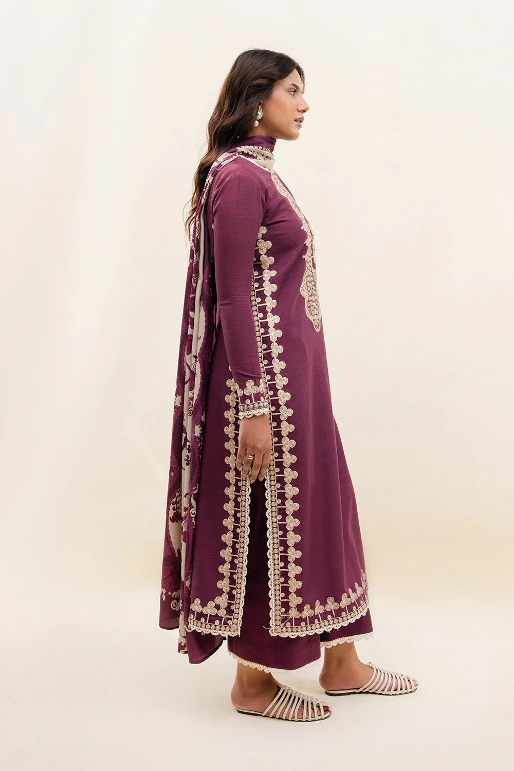 Maryum N Maria | Latte Layers Pret | CHAI CLOUD - MWS5825 - Rang-e-Khaas
