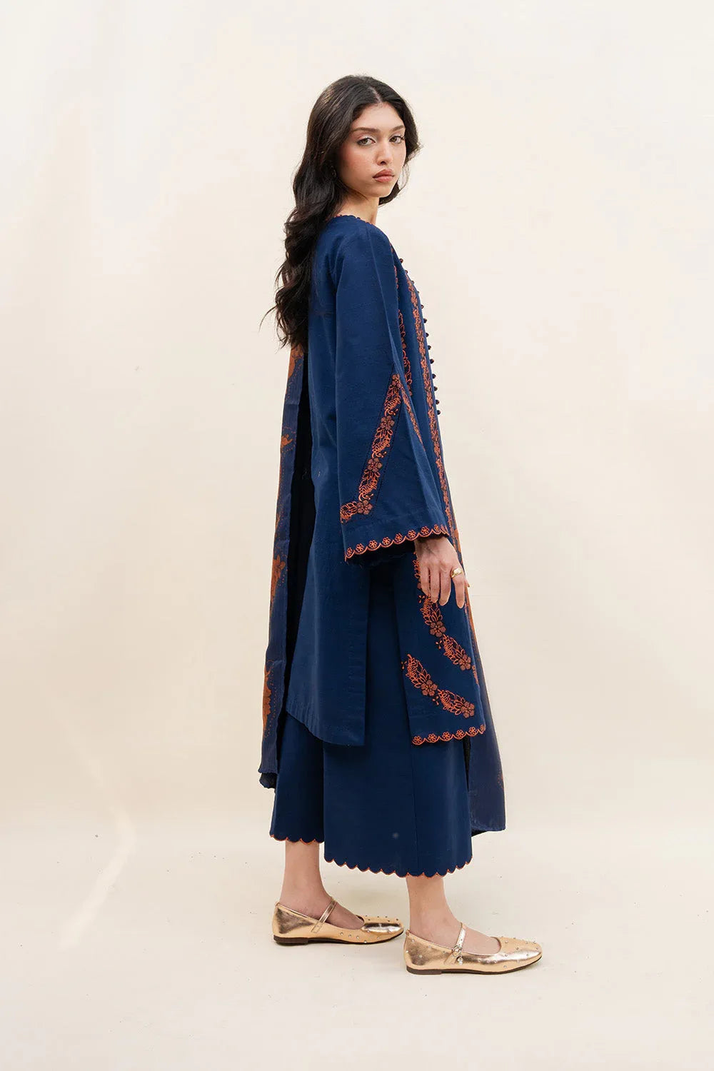 Maryum N Maria | Latte Layers Pret | ALMOND VEIL - MWS5826 - Rang-e-Khaas