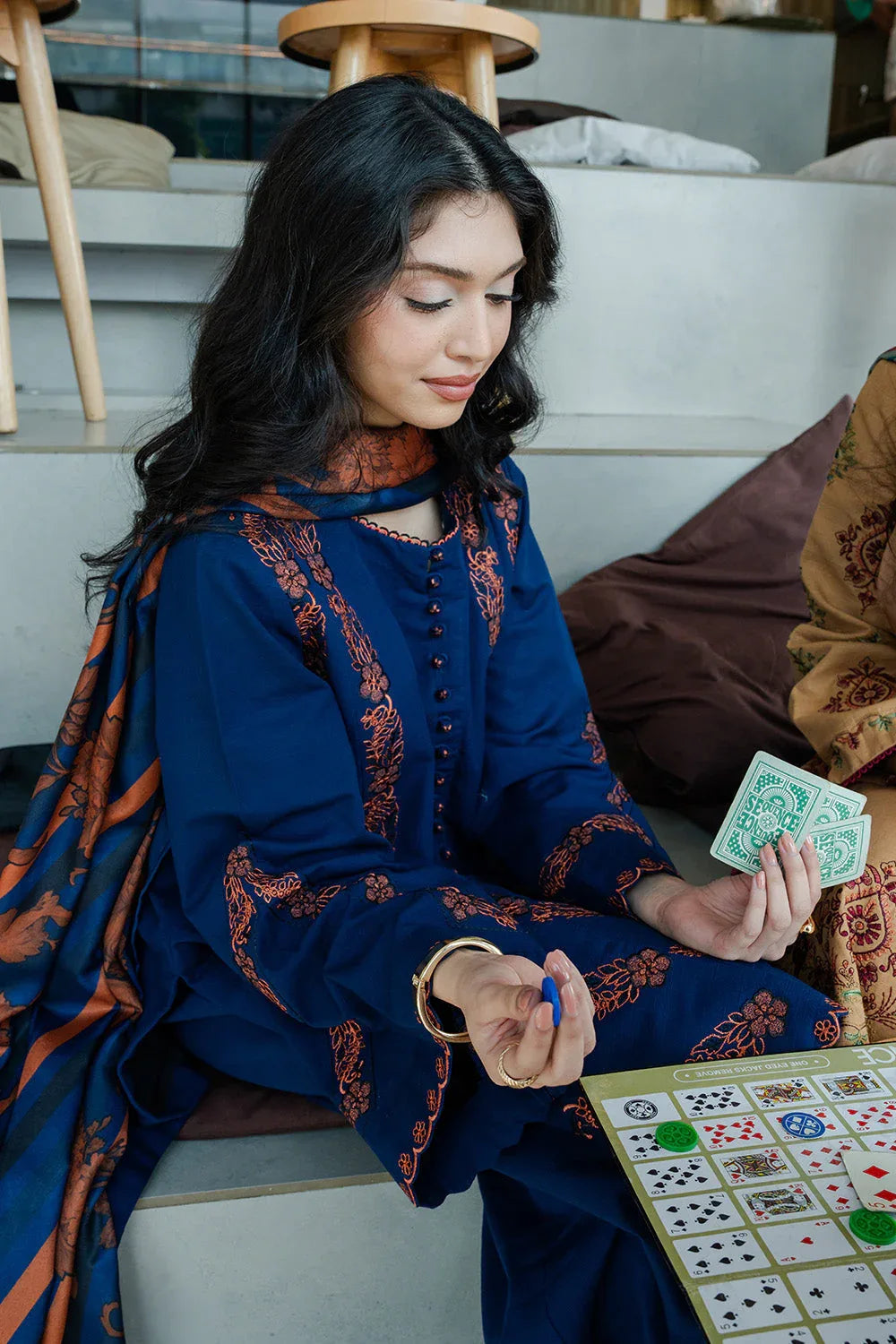 Maryum N Maria | Latte Layers Pret | ALMOND VEIL - MWS5826 - Rang-e-Khaas