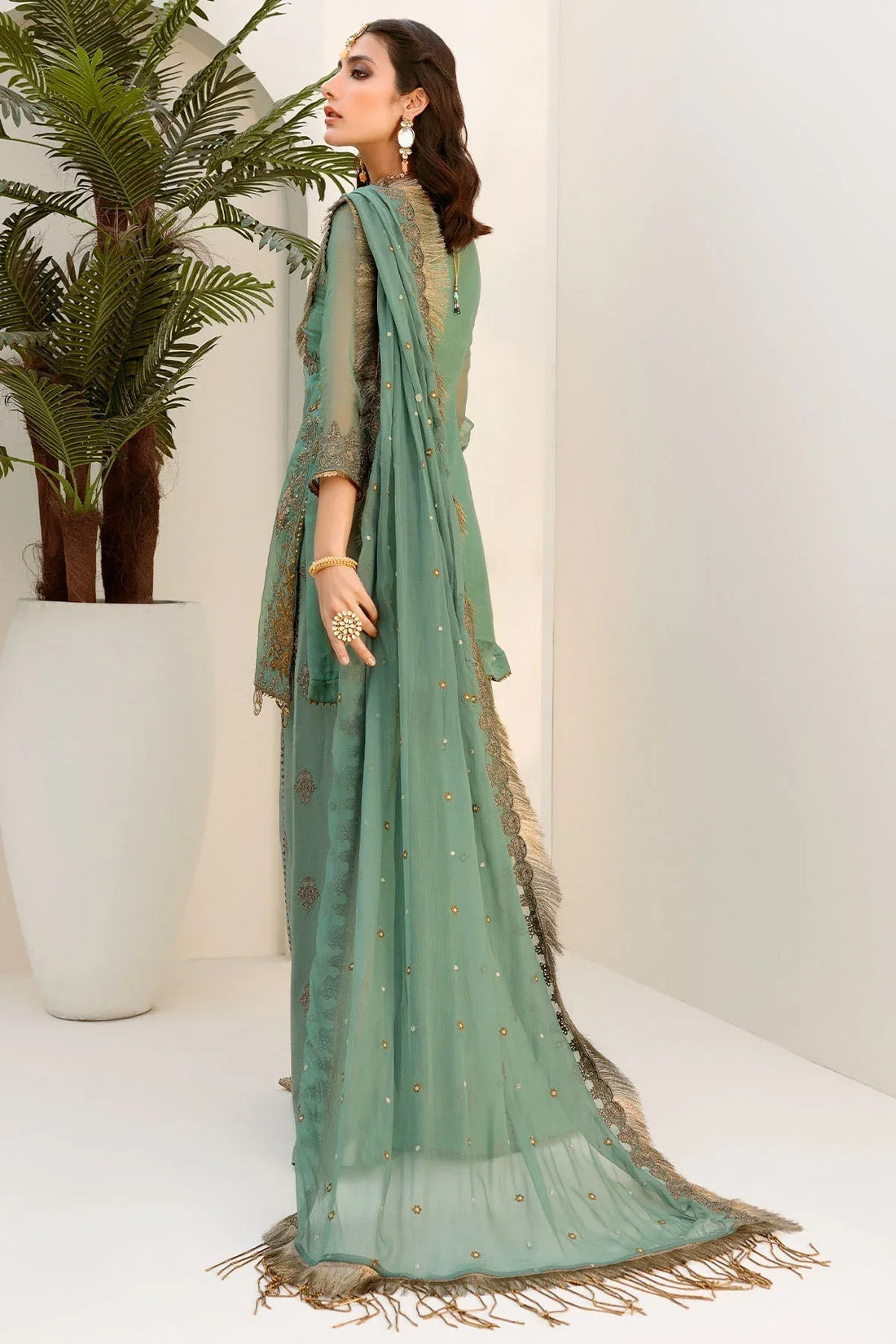 Motifz | Luxury Formals |3188-MINT-HINT - Rang-e-Khaas