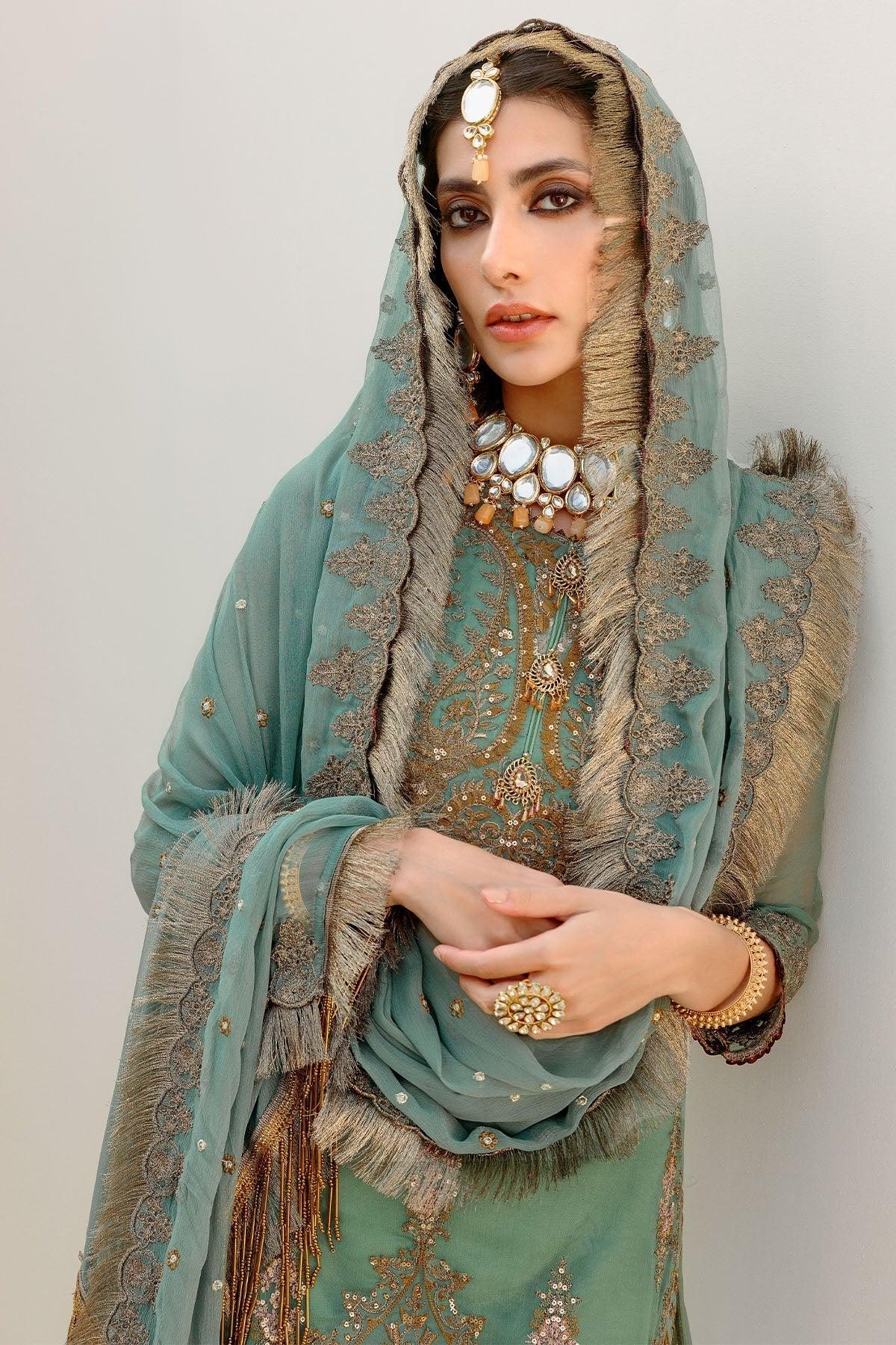 Motifz | Luxury Formals |3188-MINT-HINT - Rang-e-Khaas
