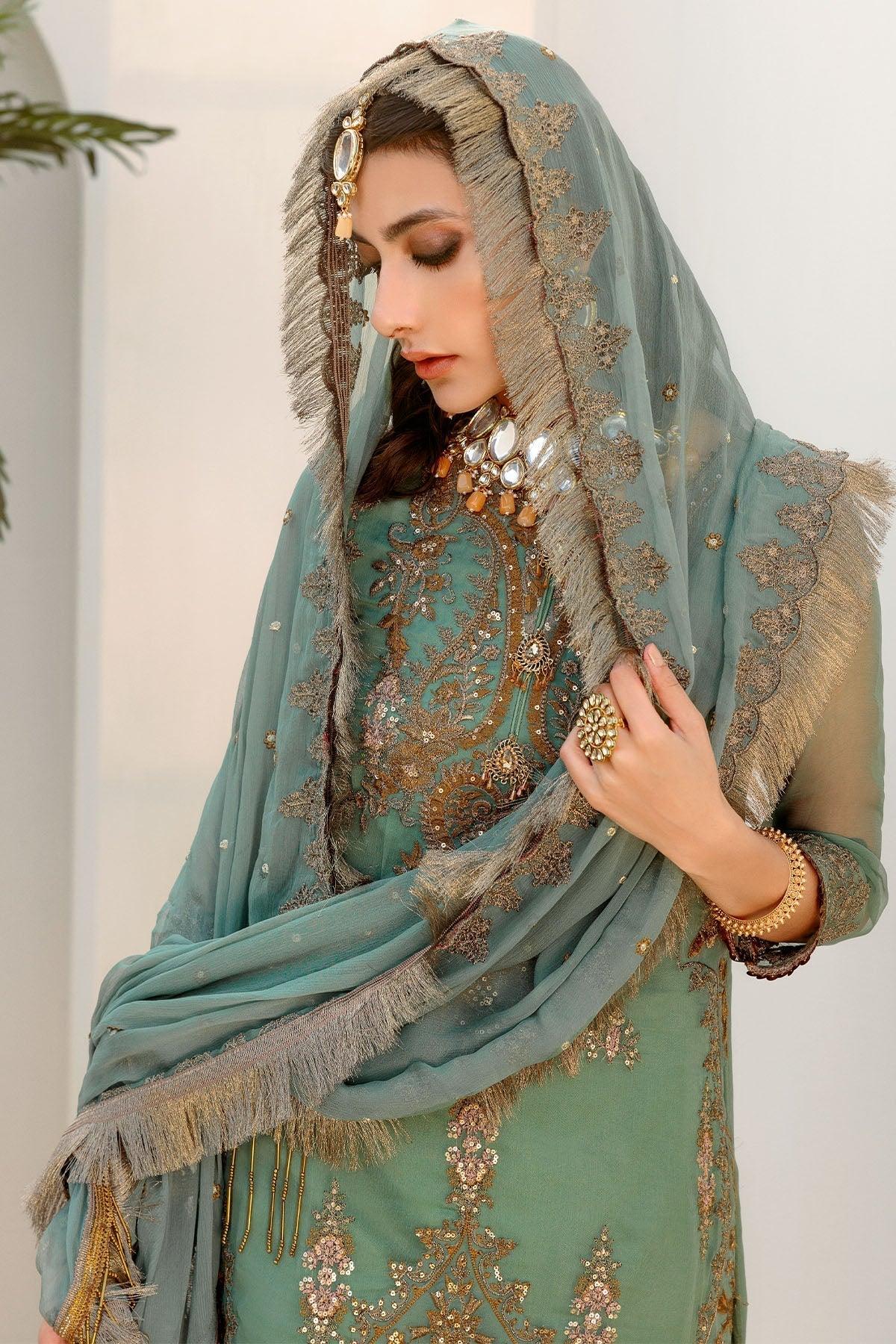 Motifz | Luxury Formals |3188-MINT-HINT - Rang-e-Khaas