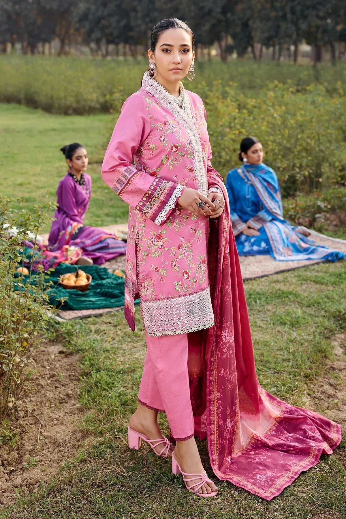 Motifz | Umang Lawn | 3552-BEYZA - Rang-e-Khaas