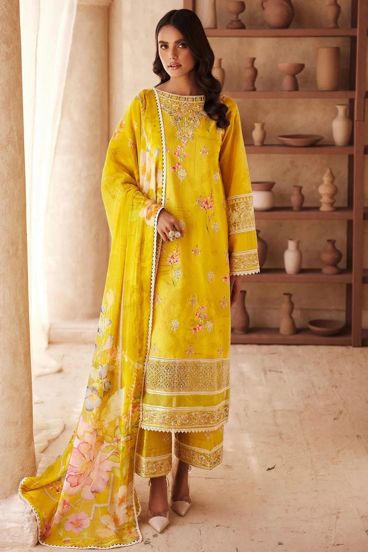 Motifz | Premium Lawn 25 | 3741-ELIE - Rang-e-Khaas