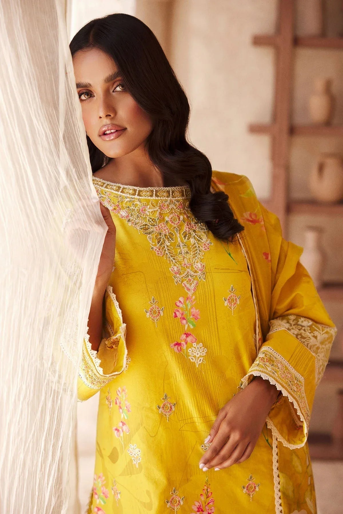 Motifz | Premium Lawn 25 | 3741-ELIE - Rang-e-Khaas