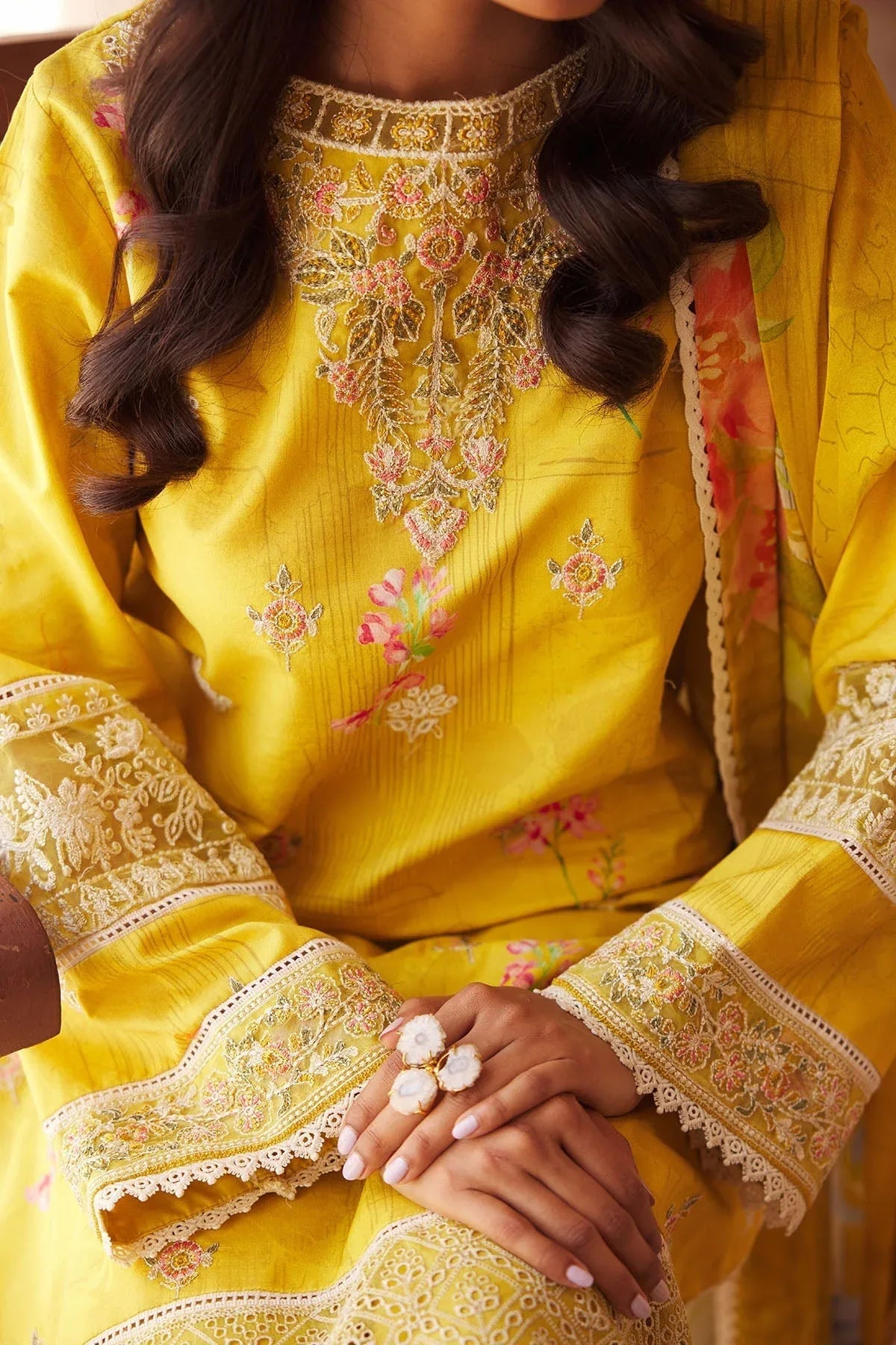 Motifz | Premium Lawn 25 | 3741-ELIE - Rang-e-Khaas