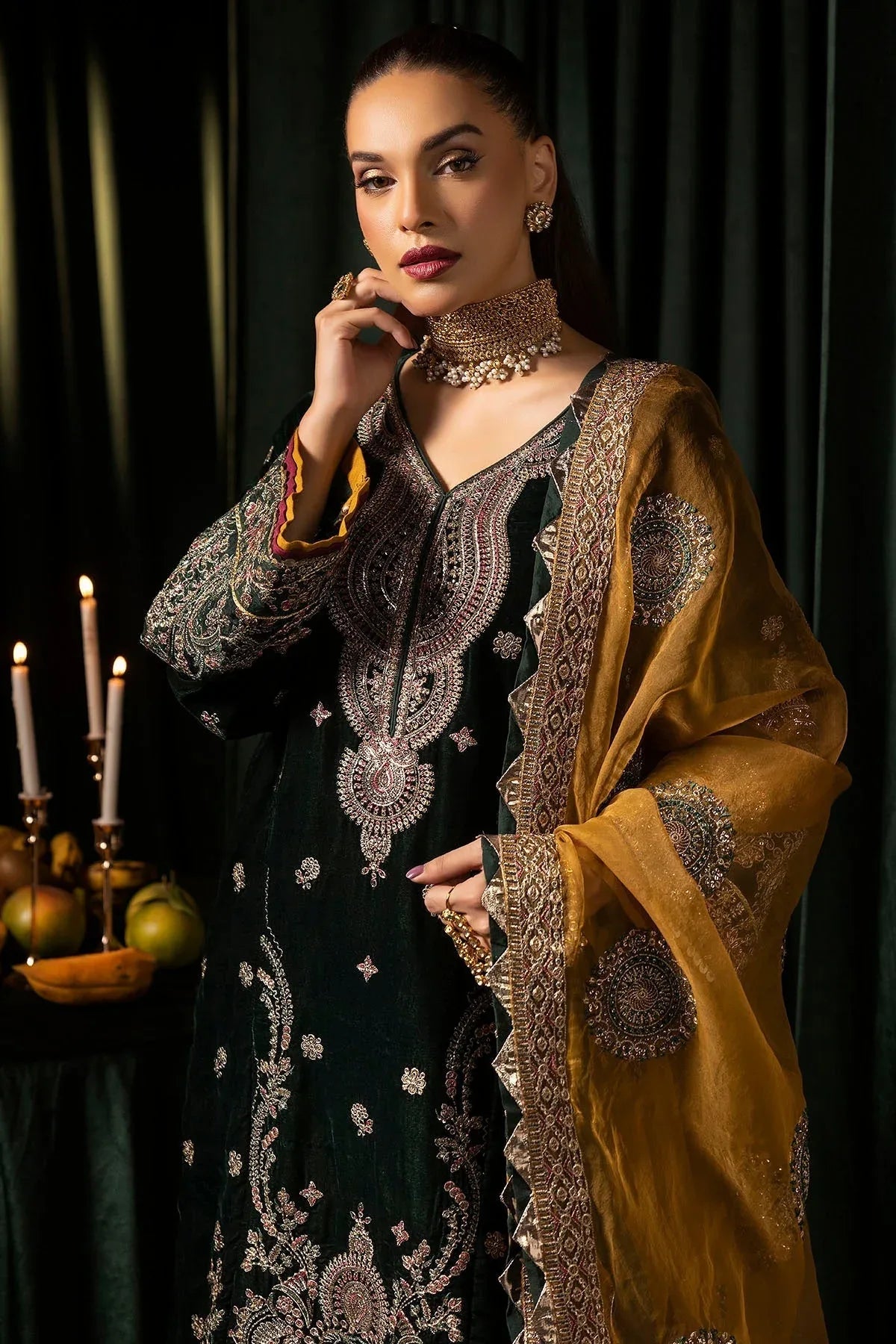 Motifz | Velvet Formals | 5094-YUMNA - Rang-e-Khaas