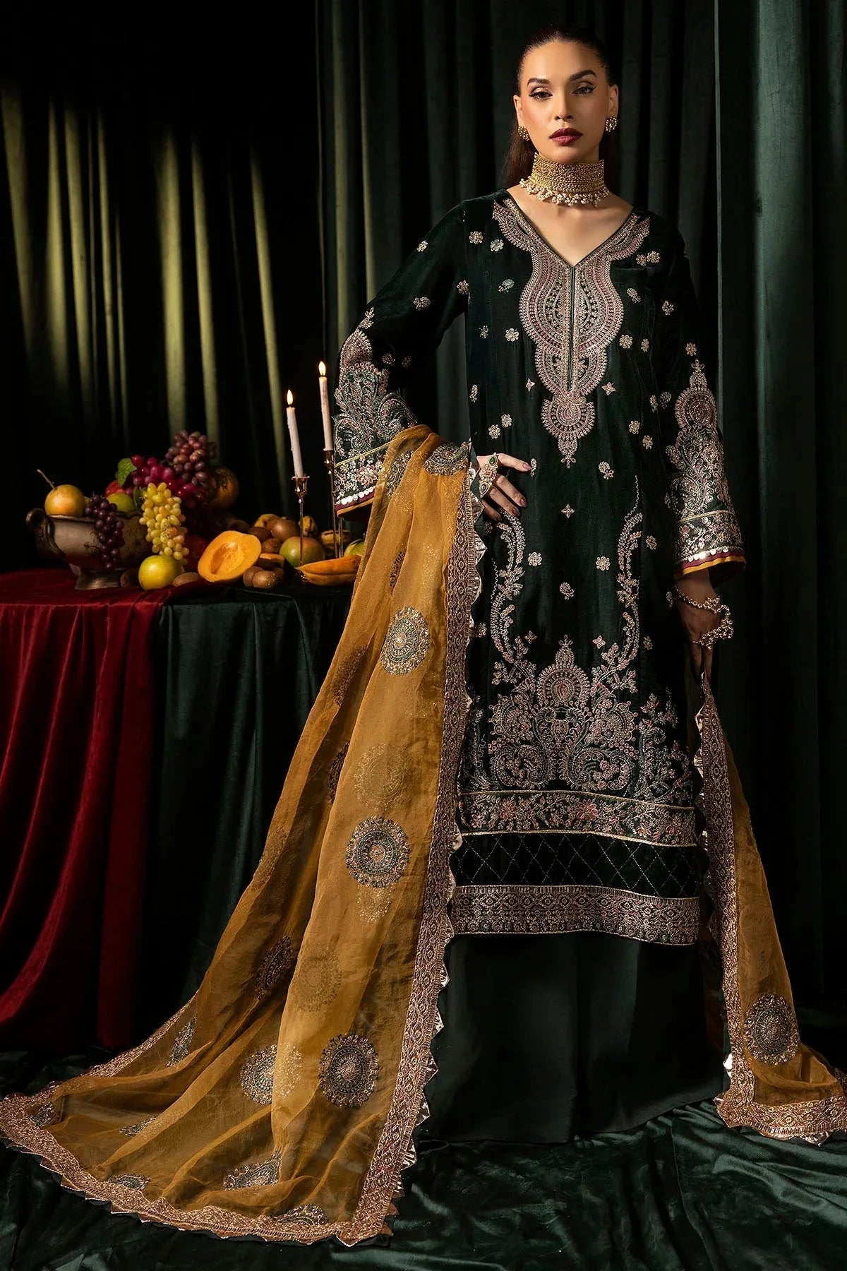 Motifz | Velvet Formals | 5094-YUMNA - Rang-e-Khaas