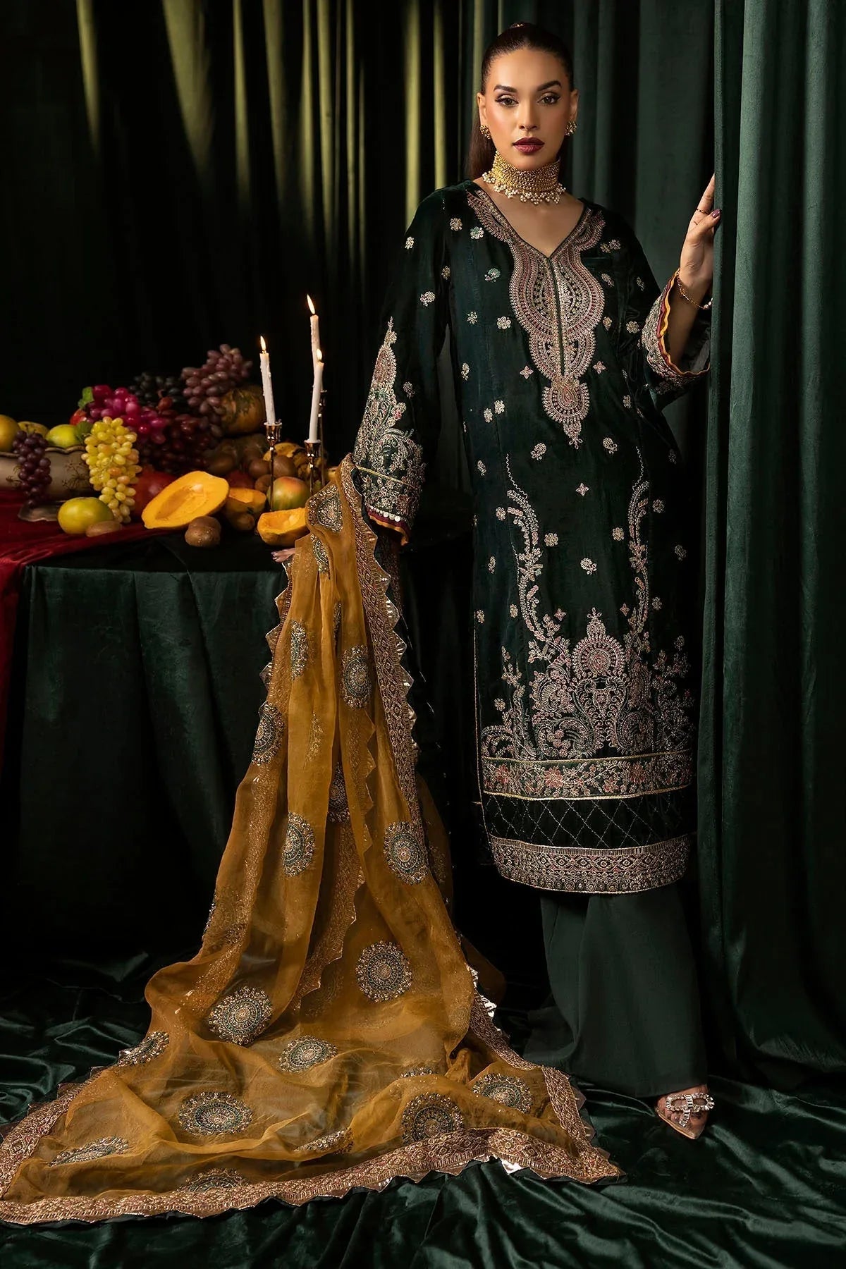 Motifz | Velvet Formals | 5094-YUMNA - Rang-e-Khaas