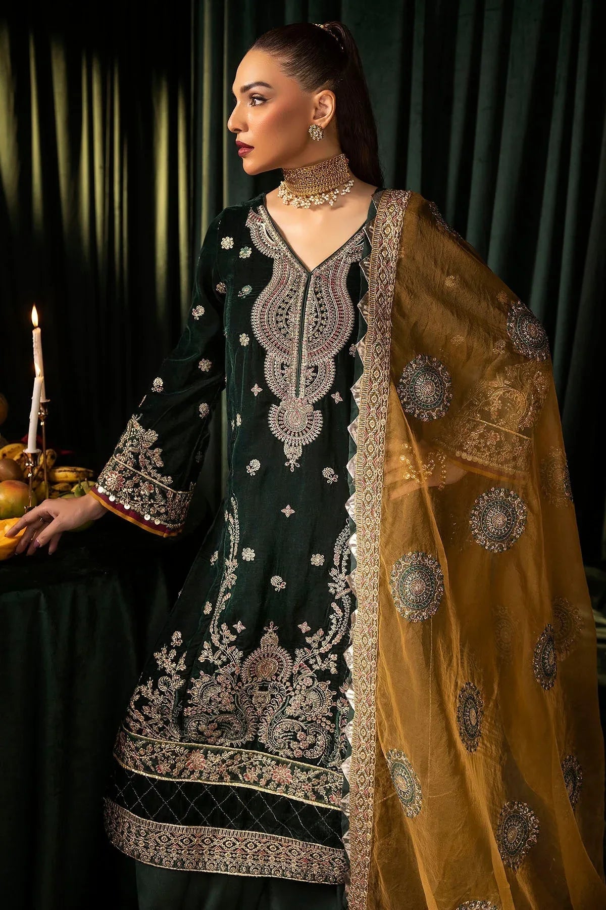 Motifz | Velvet Formals | 5094-YUMNA - Rang-e-Khaas