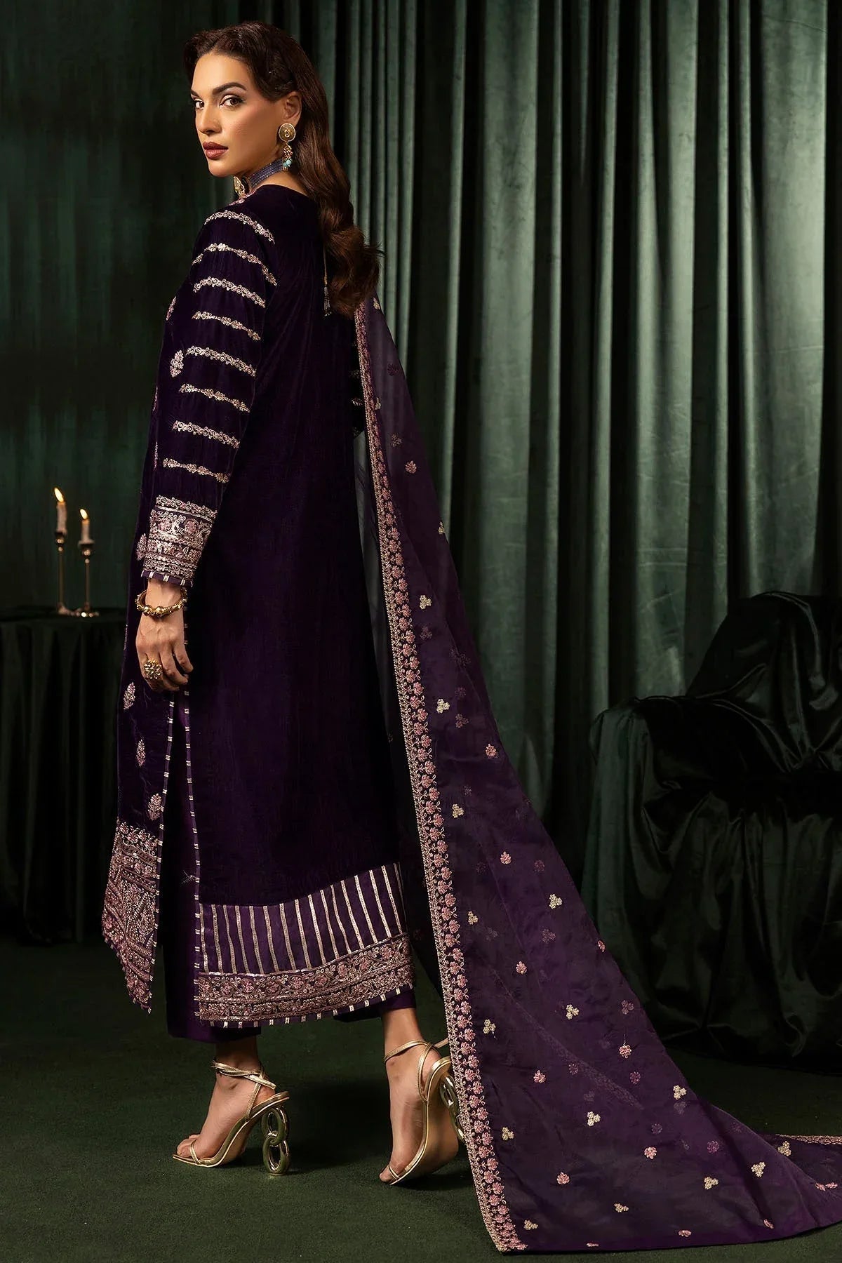 Motifz | Velvet Formals | 5100-IRHA - Rang-e-Khaas