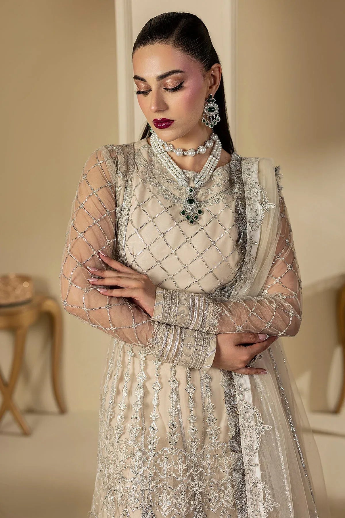 Motifz | Luxury Formal | 5131-DOVE - Rang-e-Khaas