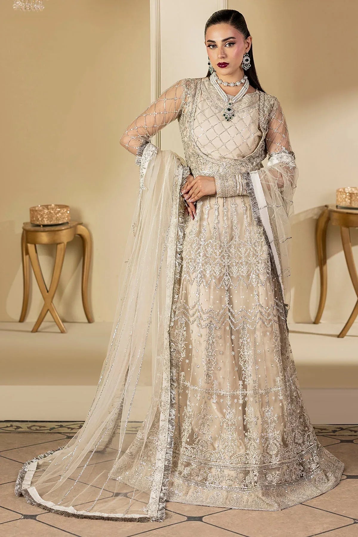 Motifz | Luxury Formal | 5131-DOVE - Rang-e-Khaas