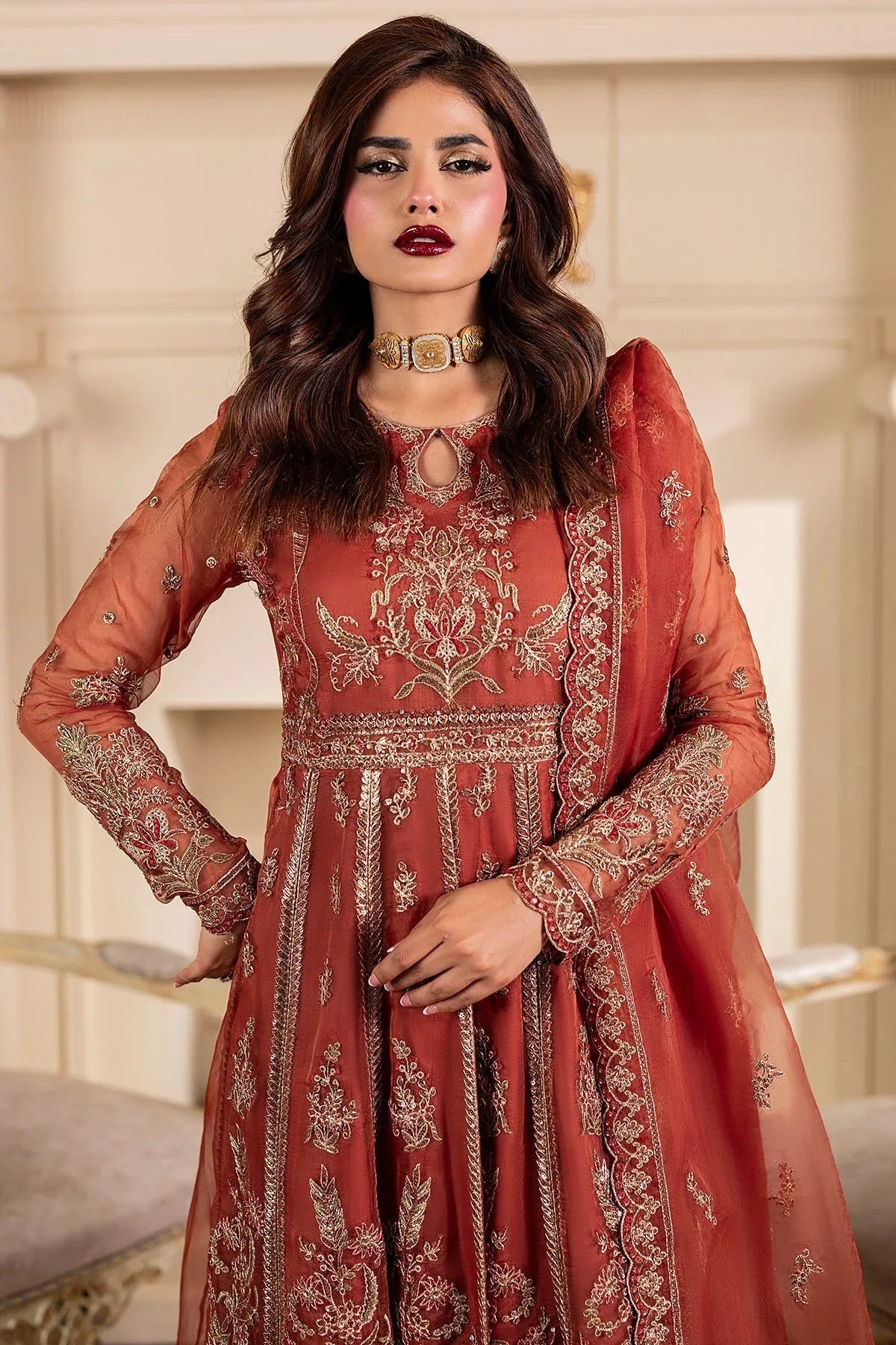 Motifz | Luxury Formal | 5139-BRANDY - Rang-e-Khaas