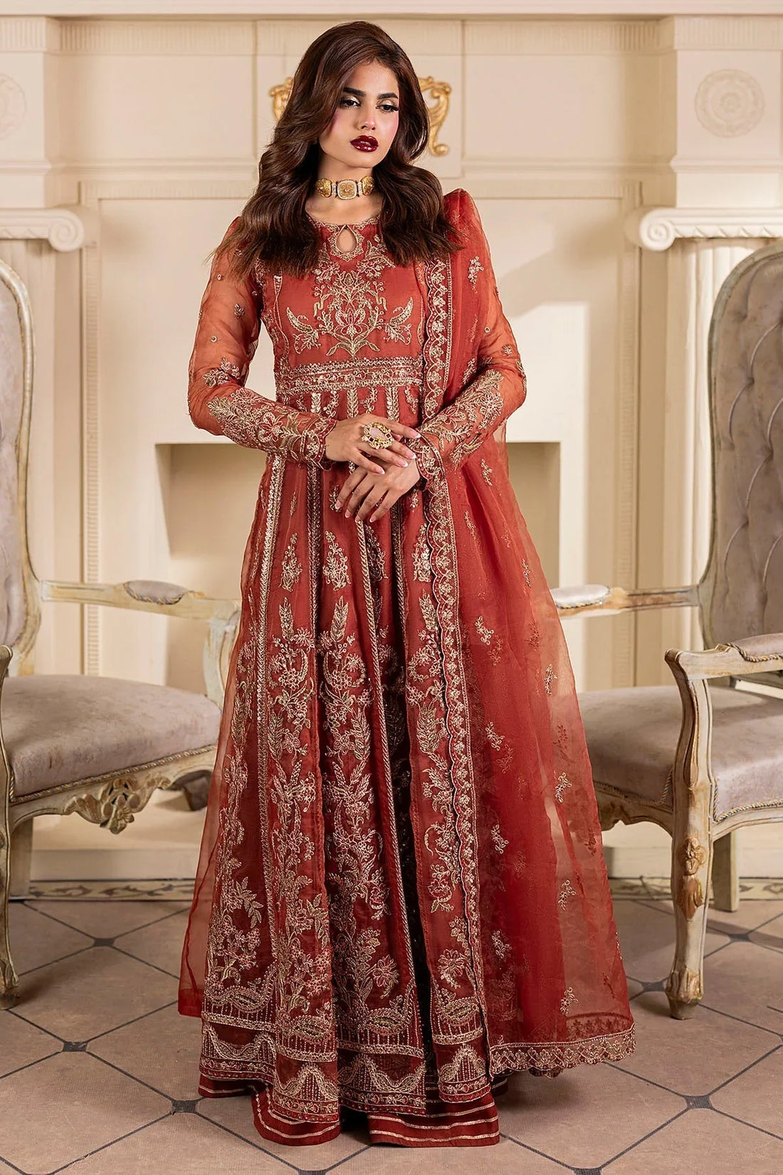 Motifz | Luxury Formal | 5139-BRANDY - Rang-e-Khaas